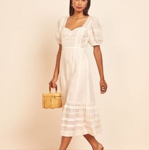 Reformation Norwich Dress Ivory 6